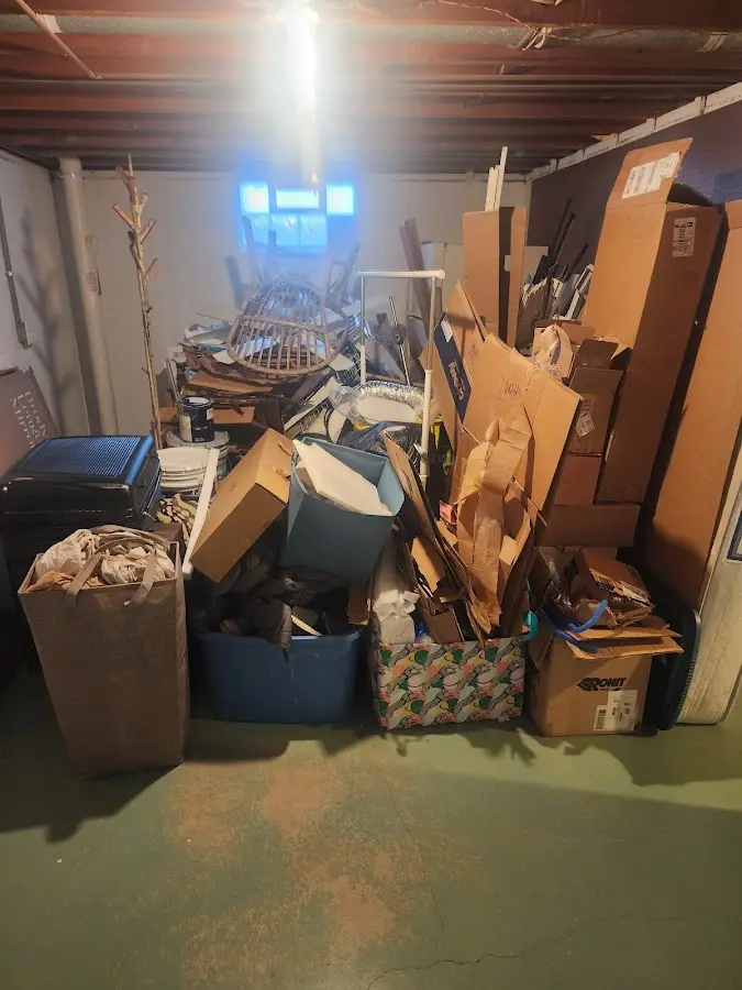 Roll-off dumpster container at job site for 2 Yard Dumpster Rental in Ridgecrest